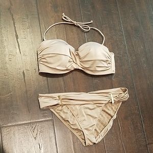 Victoria's secret taupe bikini size m/34D
